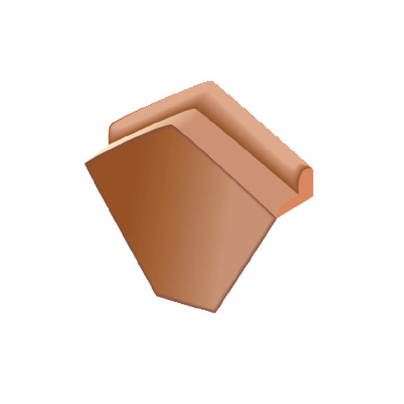 Angular Ridge End Cap