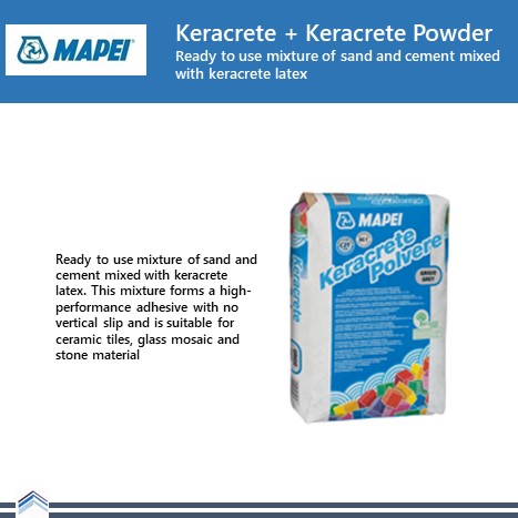 keracrete + keracrete powder